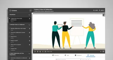 Screen capture of “Creating a Culture of Collaboration” video