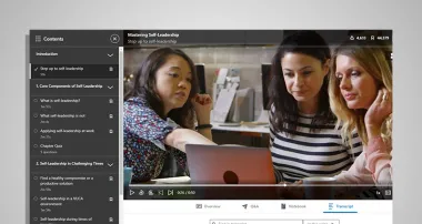 Screen capture of “Mastering Self-Leadership” video