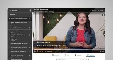 Screen capture of “Rock Your Linkedin Profile” video