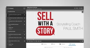 Screen capture of “Telling Stories with Data” video